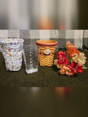 Longaberger Collectors Club Miniature Snapdragon Basket Liner Pro Tie-on Flowers